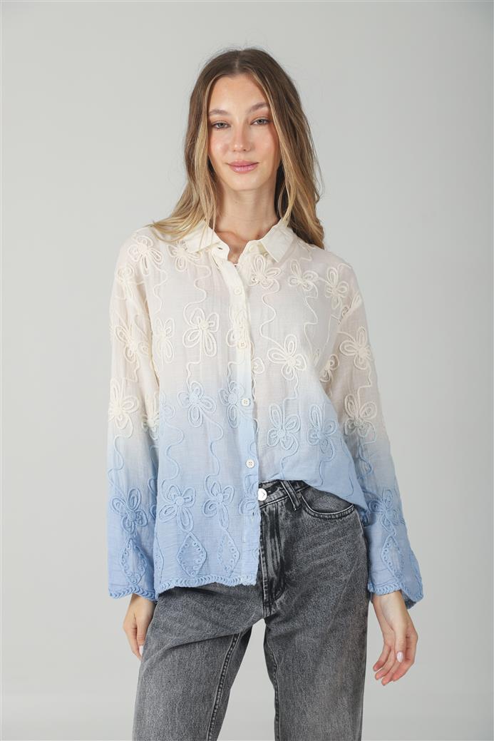 Camisa Zask Degrade Bordada